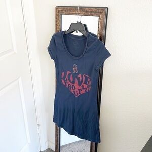 Los Angeles Angels Mike Trout #27 scoop neck short sleeve t-shirt